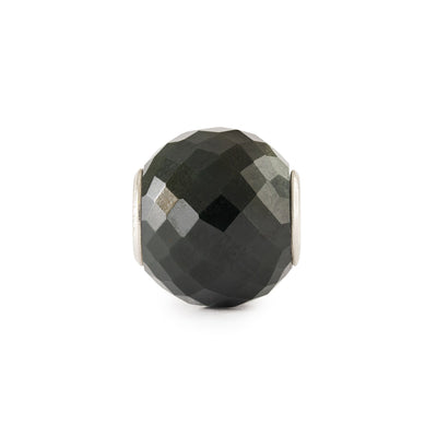 Rund grøn chalcedon facet kugle