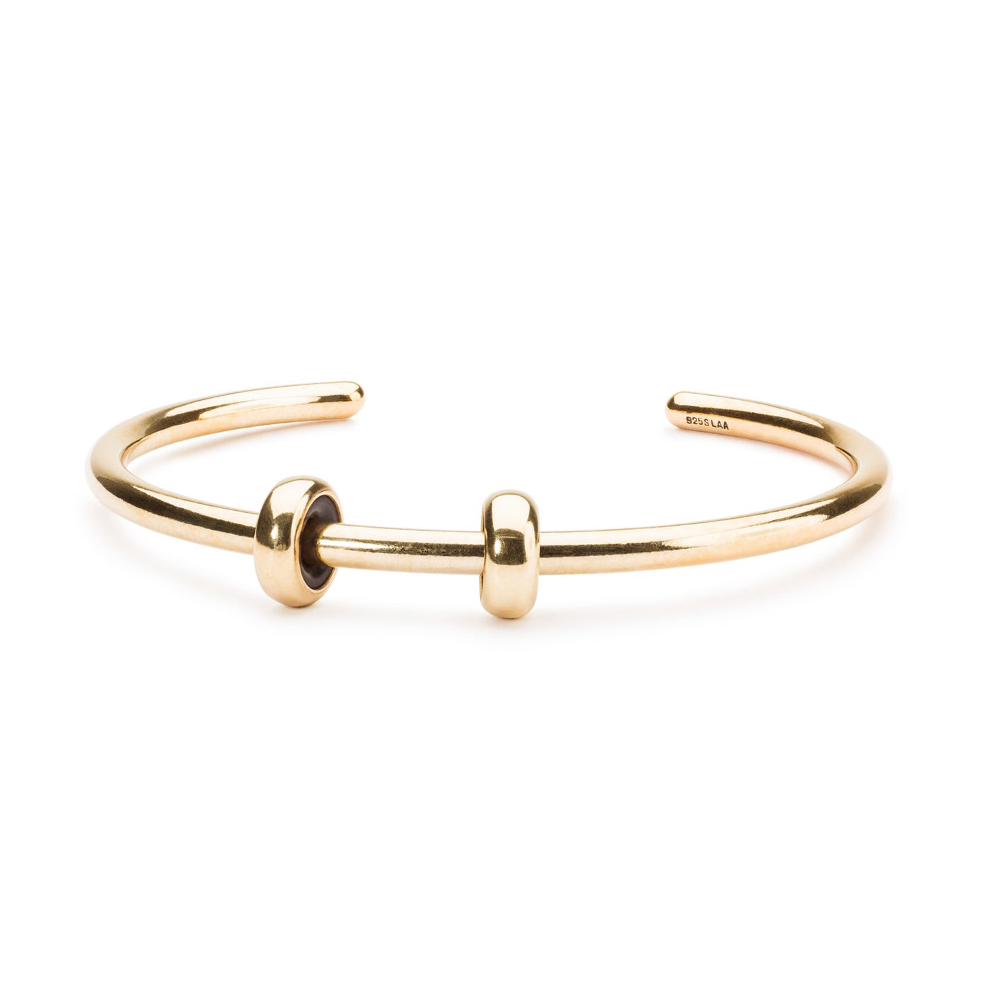 Forgyldt bangle med 2 x forgyldt spacer