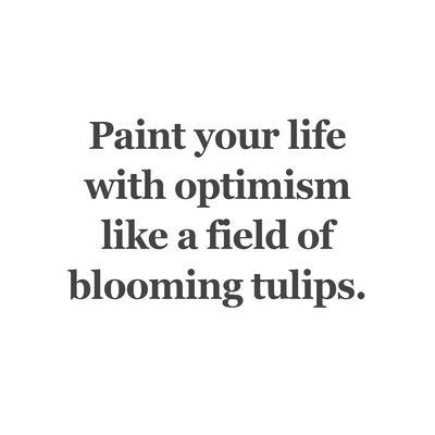 Tulipan af optimisme lås