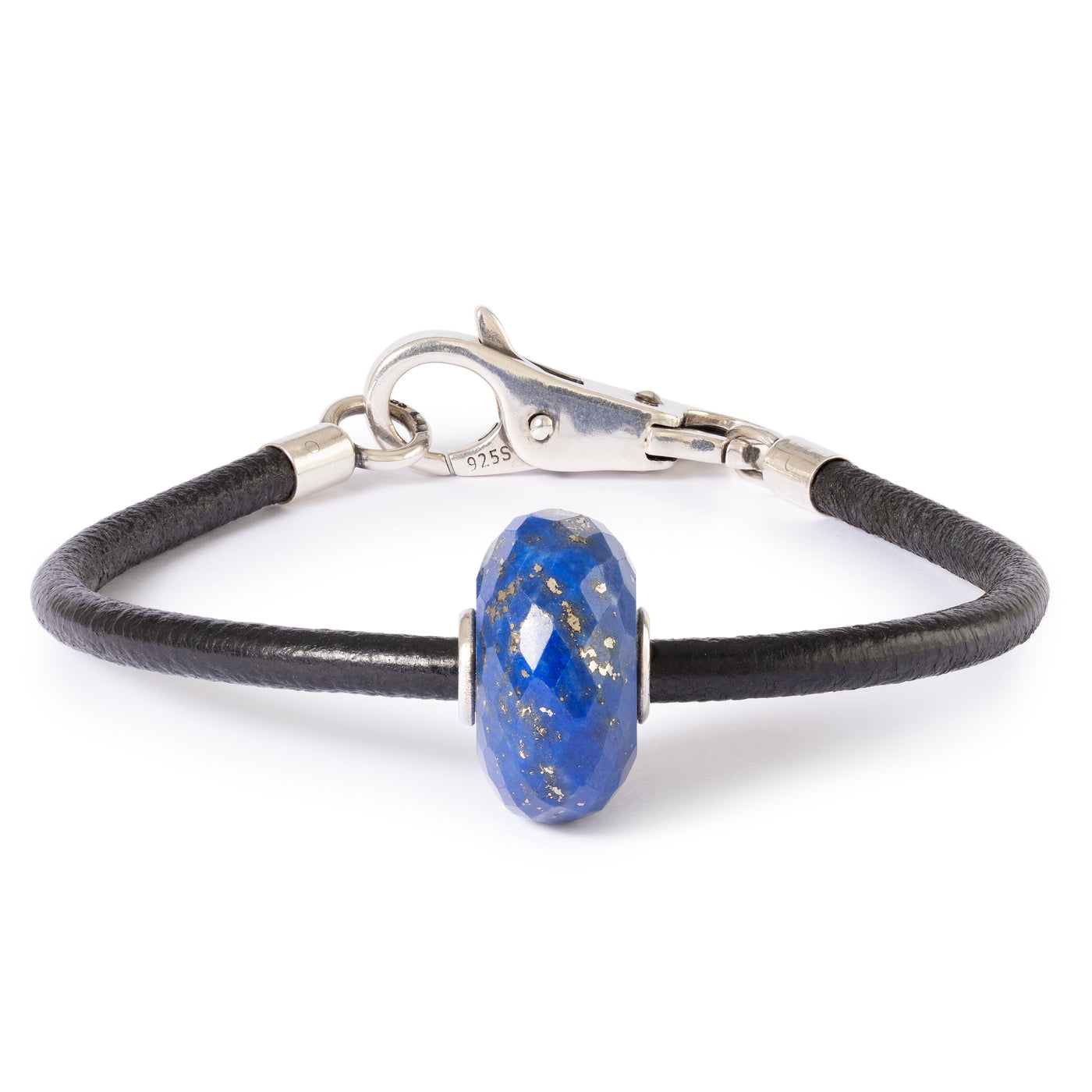 Lapis lazuli læderarmbånd
