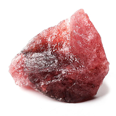 Jordbærkvarts Læderambånd