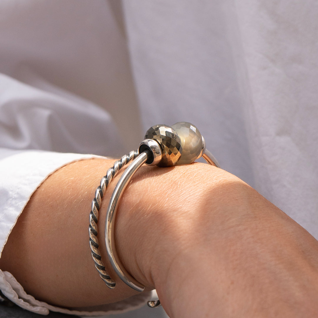 Grå Månesten Power Bangle