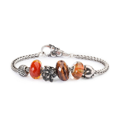 Rødt tigerøje kugle