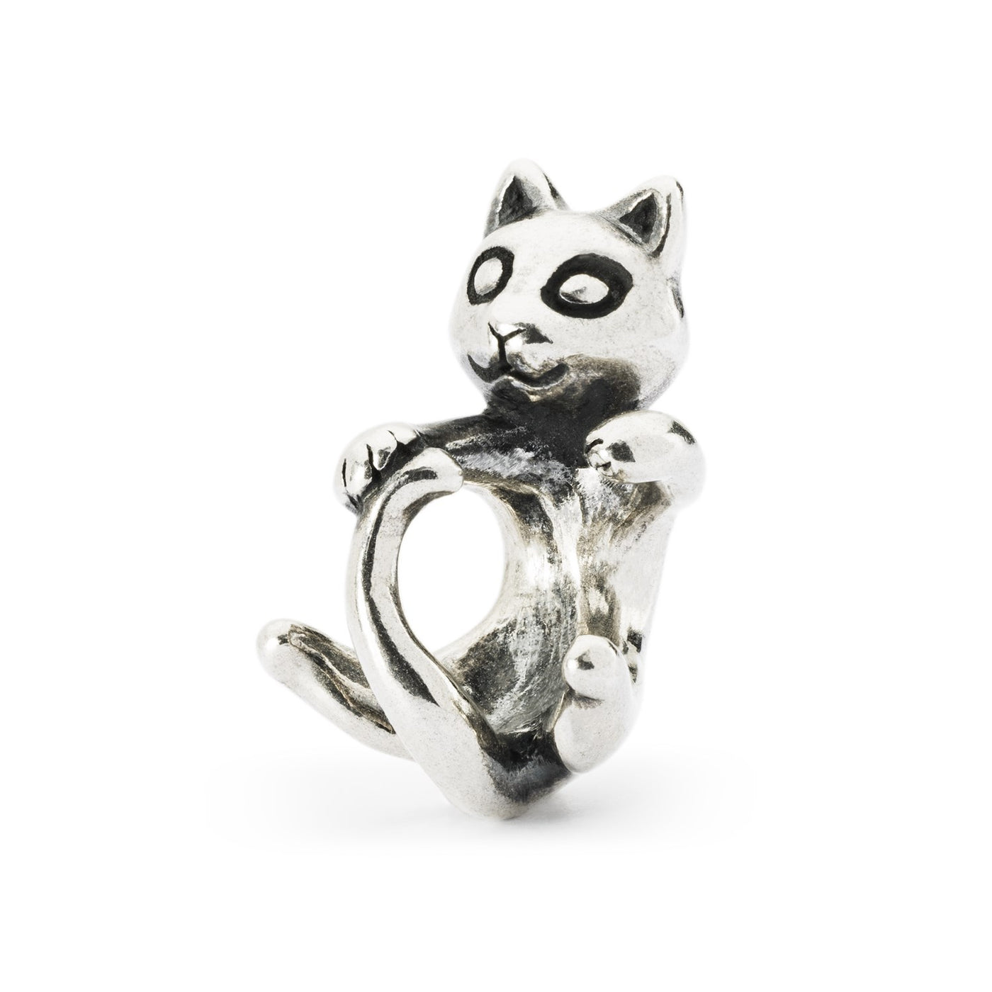 Kattekugle i sølv