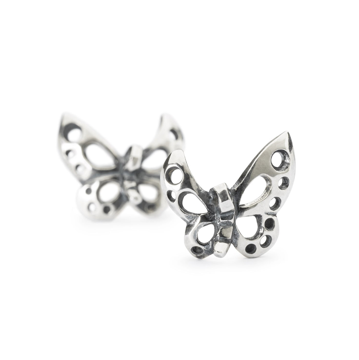 Dansende sommerfugl øreringe med sølvørekroge