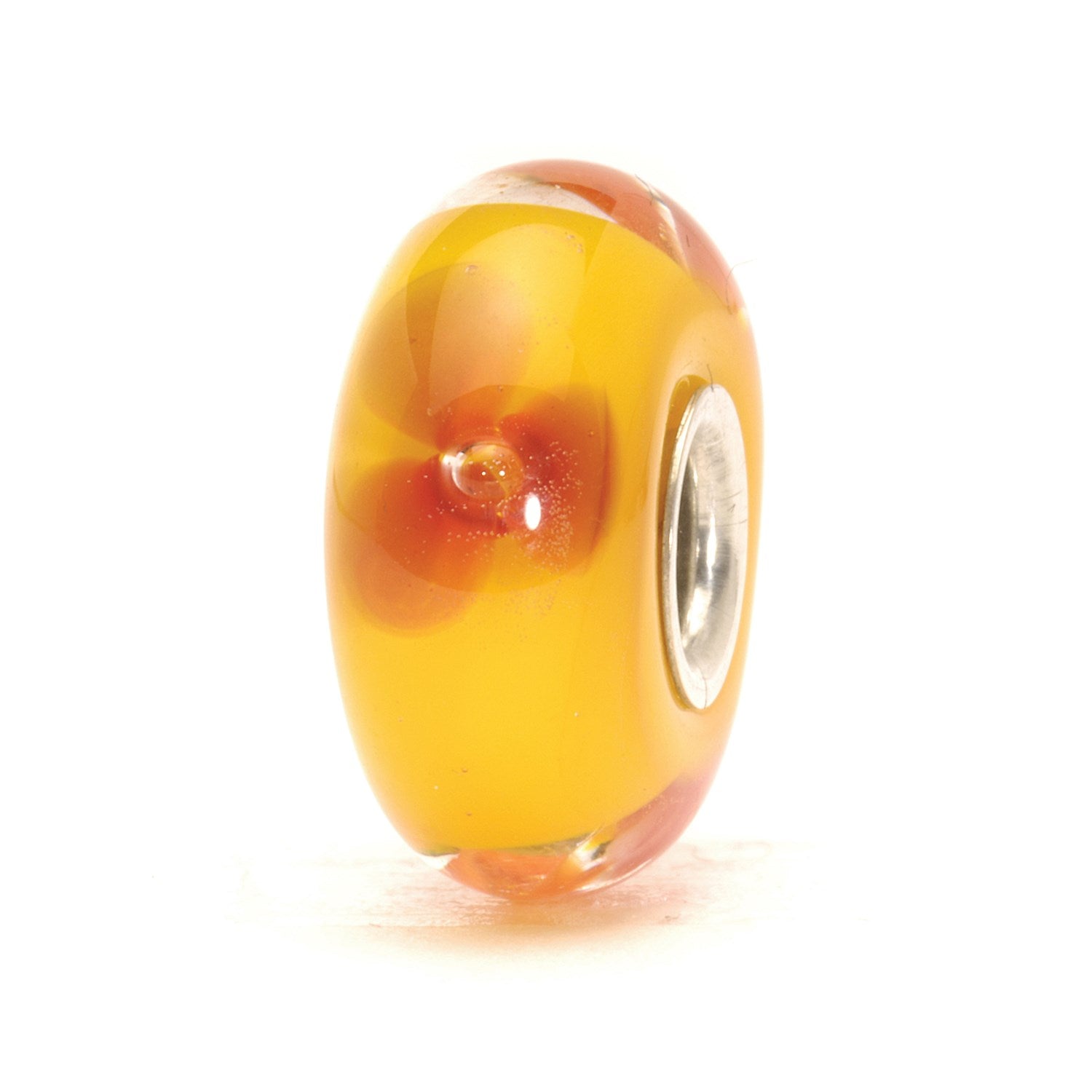 Rød blomst kugle – Trollbeads DK